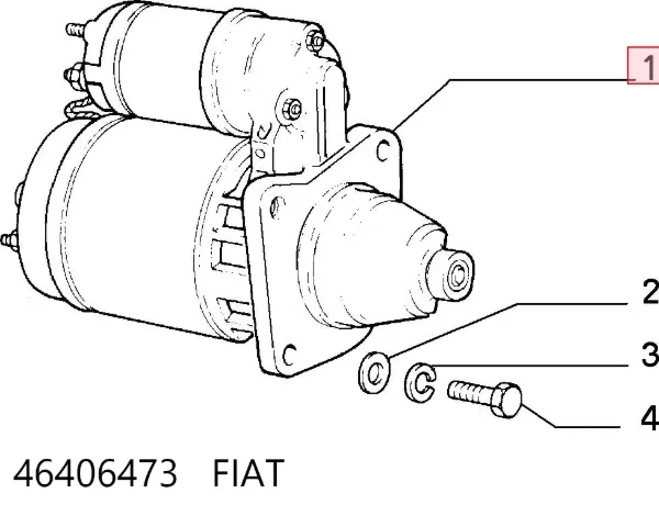 Стартер 46406473 Fiat/Alfa/Lancia