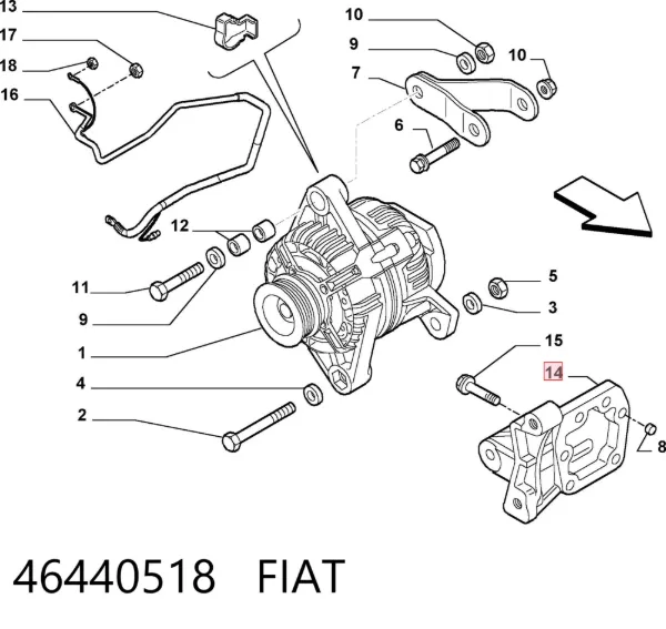  46440518 Fiat/Alfa/Lancia