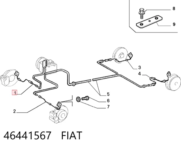 Датчик АБС передній 46441567 Fiat/Alfa/Lancia