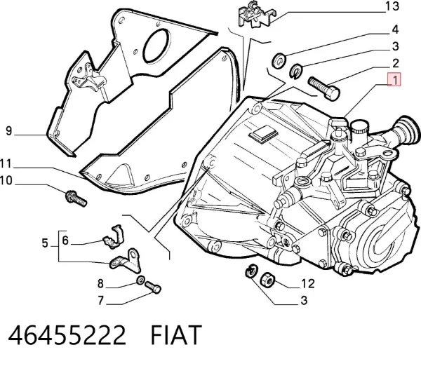 Коробка передач Fiat Punto I