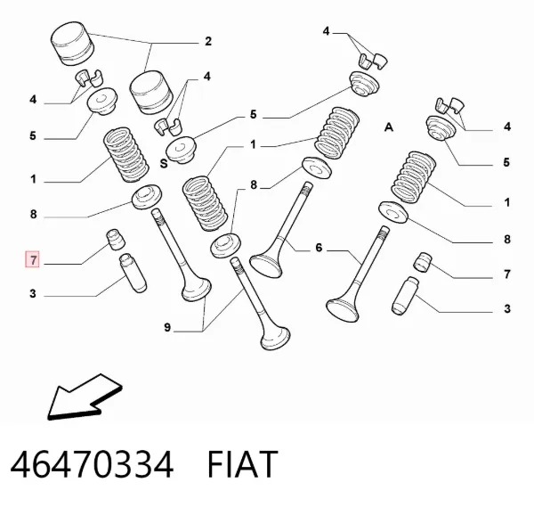 Сальник клапана 46470334 Fiat/Alfa/Lancia