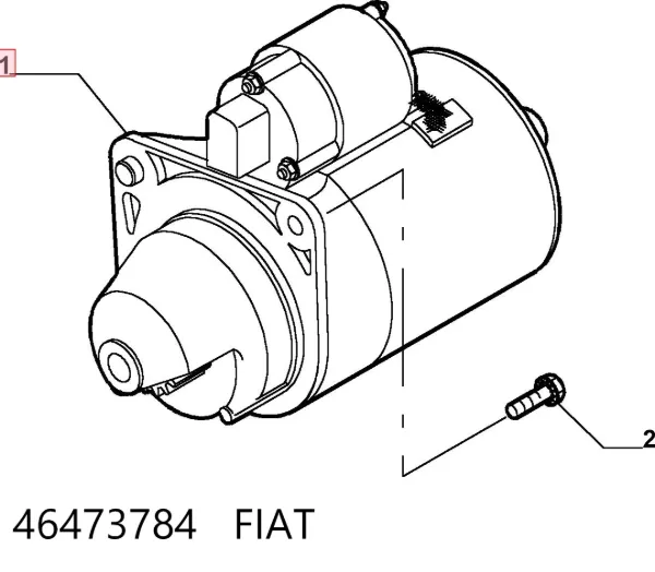 Стартер 46473784 Fiat/Alfa/Lancia