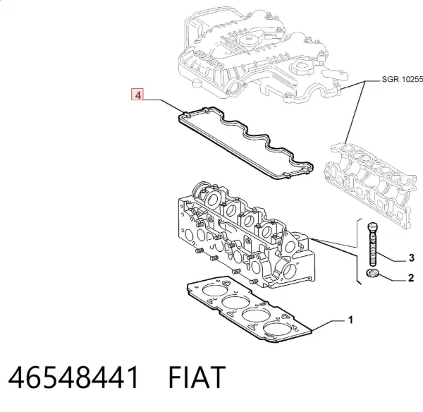 Прокладка клапанної кришки 46548441 Fiat/Alfa/Lancia