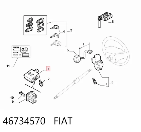 Реле свічок накалу 46734570 Fiat/Alfa/Lancia