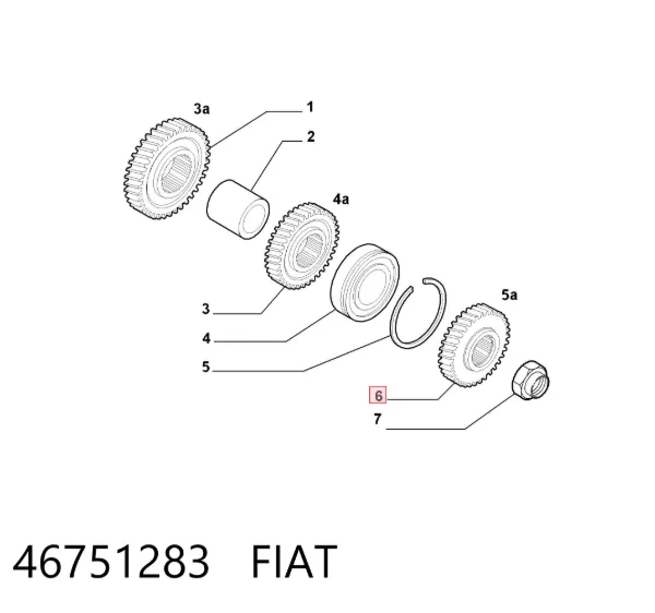 Шестерня 5-ї передачі, відома 46751283 Fiat/Alfa/Lancia