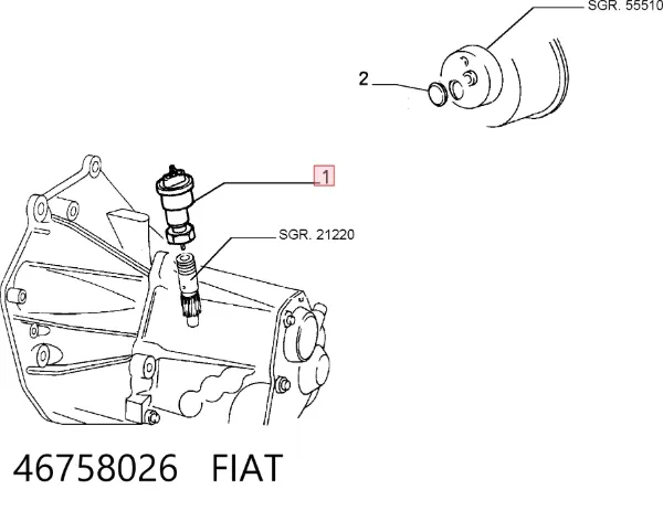 Датчик швидкості 46758026 Fiat/Alfa/Lancia