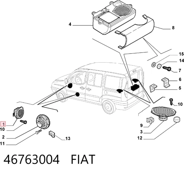  46763004 Fiat/Alfa/Lancia