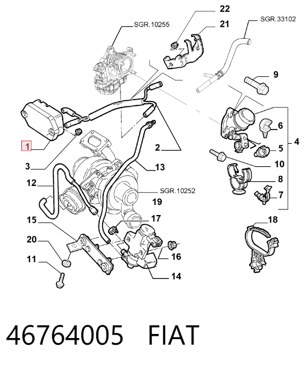  46764005 Fiat/Alfa/Lancia