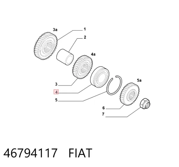 Підшипник КПП Fiat Doblo II