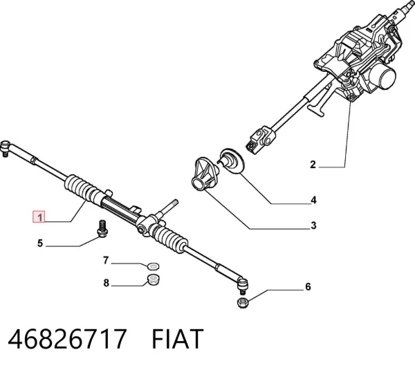 Рульова рейка 46826717 Fiat/Alfa/Lancia