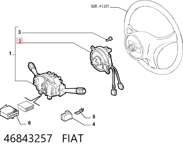 46843257 Fiat/Alfa/Lancia