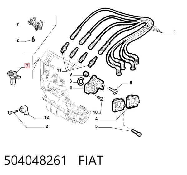 Датчик распредвалу 504048261 Fiat/Alfa/Lancia
