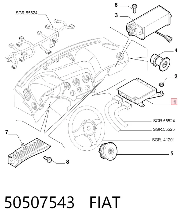 50507543 Fiat/Alfa/Lancia