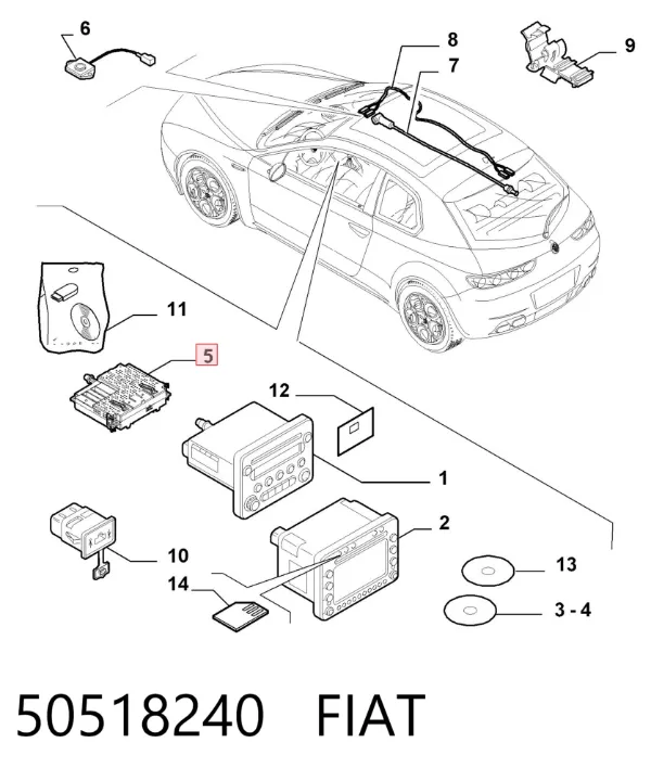  50518240 Fiat/Alfa/Lancia