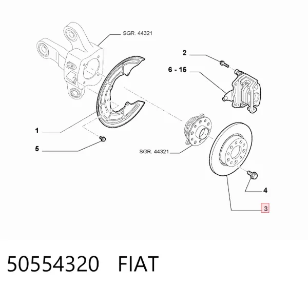 Гальмівні диски 50554320 Fiat/Alfa/Lancia