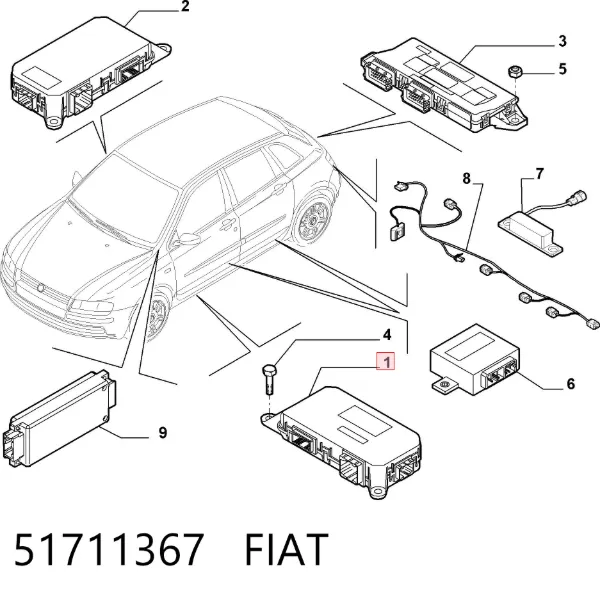  51711367 Fiat/Alfa/Lancia