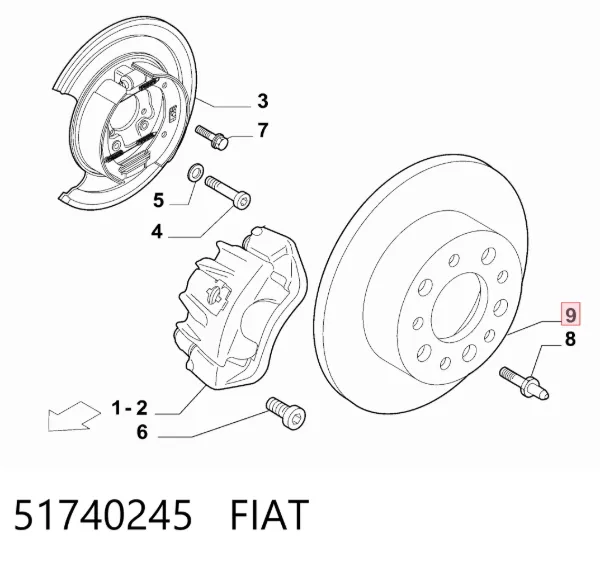 Гальмівні диски 51740245 Fiat/Alfa/Lancia