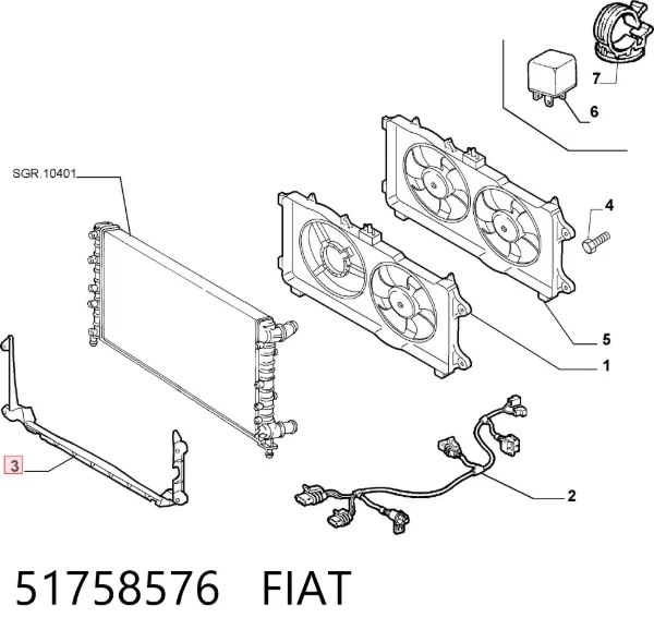  51758576 Fiat/Alfa/Lancia