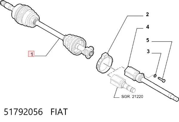  51792056 Fiat/Alfa/Lancia