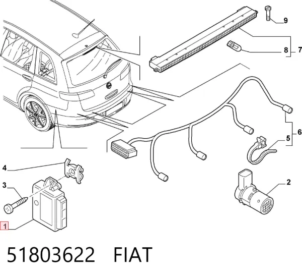  51803622 Fiat/Alfa/Lancia