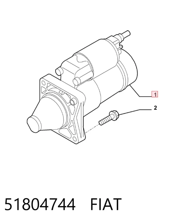 Стартер 51804744 Fiat/Alfa/Lancia