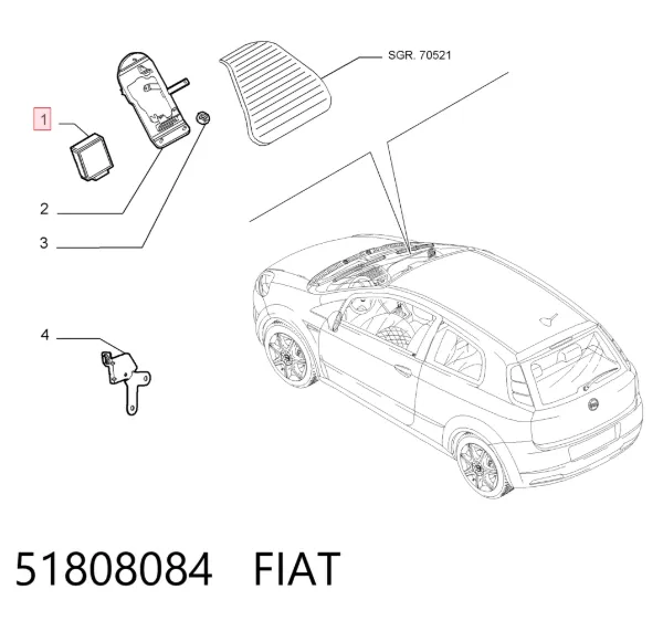 Електронний блок керування двигуном 51808084 Fiat/Alfa/Lancia