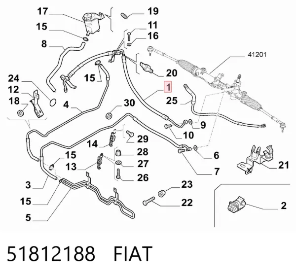  51812188 Fiat/Alfa/Lancia