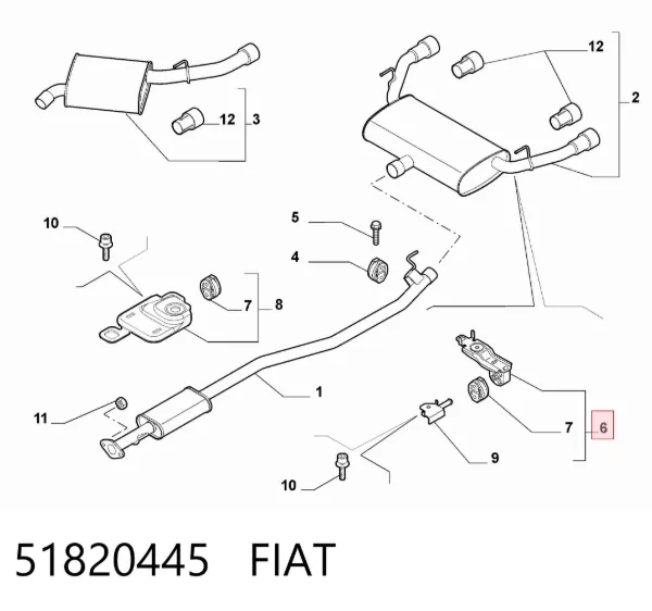  51820445 Fiat/Alfa/Lancia
