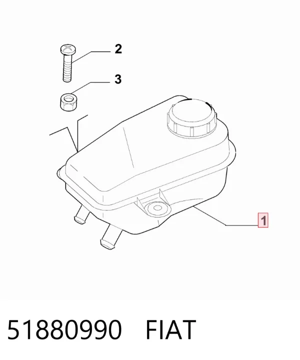 Бачок ГУР 51880990 Fiat/Alfa/Lancia