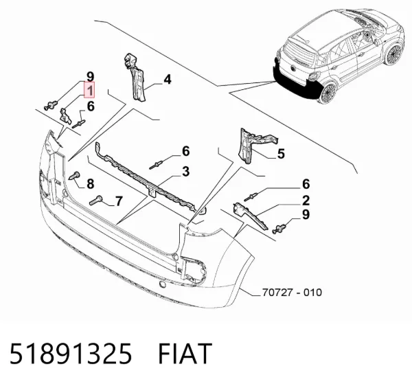  51891325 Fiat/Alfa/Lancia