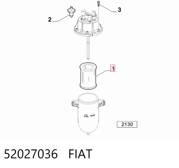 Паливний фільтр 52027036 Fiat/Alfa/Lancia