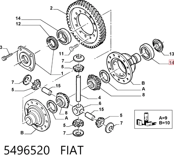 Підшипник КПП 5496520 Fiat/Alfa/Lancia