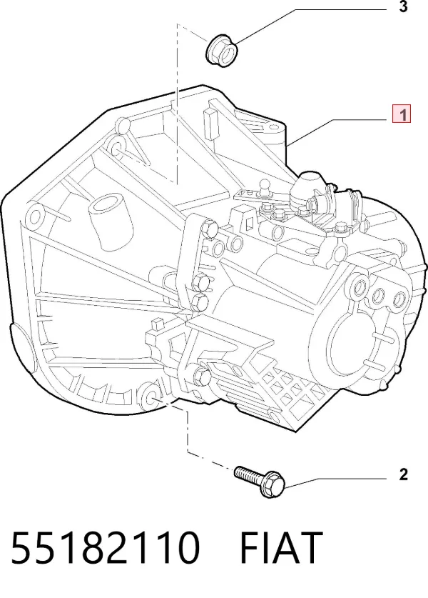 Коробка передач 55182110 Fiat/Alfa/Lancia