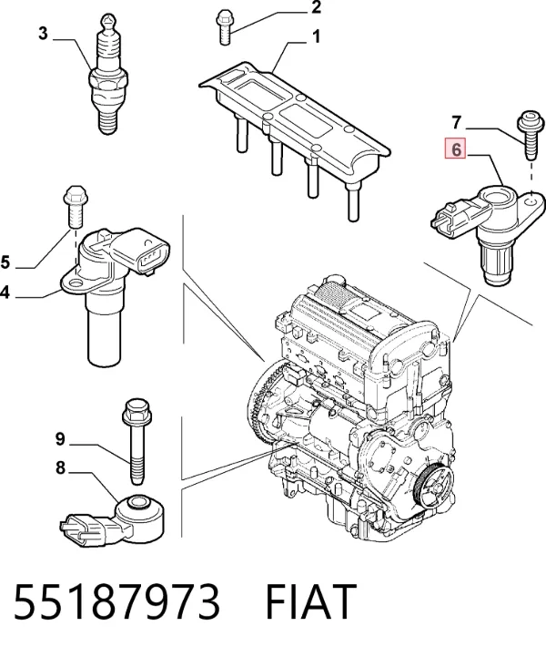 Датчик распредвалу 55187973 Fiat/Alfa/Lancia