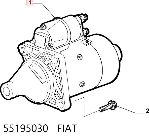 Стартер 55195030 Fiat/Alfa/Lancia