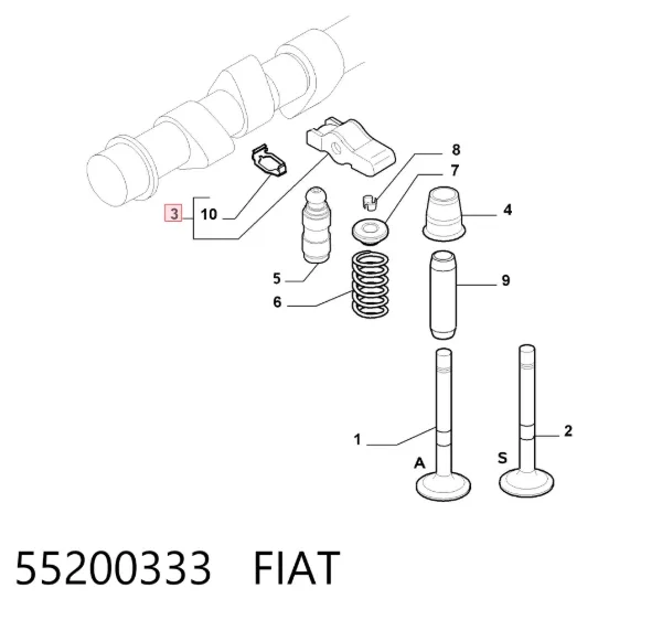 Коромисло 55200333 Fiat/Alfa/Lancia