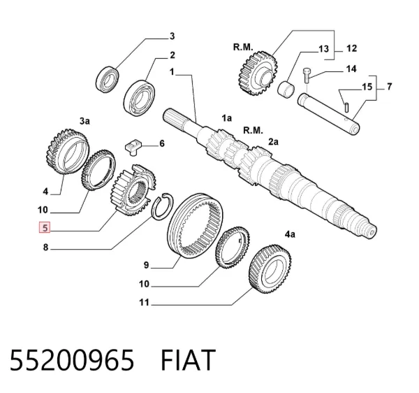 Маточина  синхронізатора 3/4-ї передачі 55200965 Fiat/Alfa/Lancia
