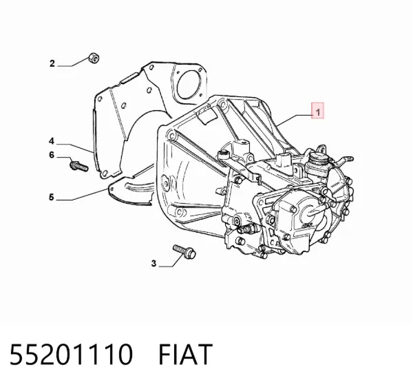 Коробка передач 55201110 Fiat/Alfa/Lancia
