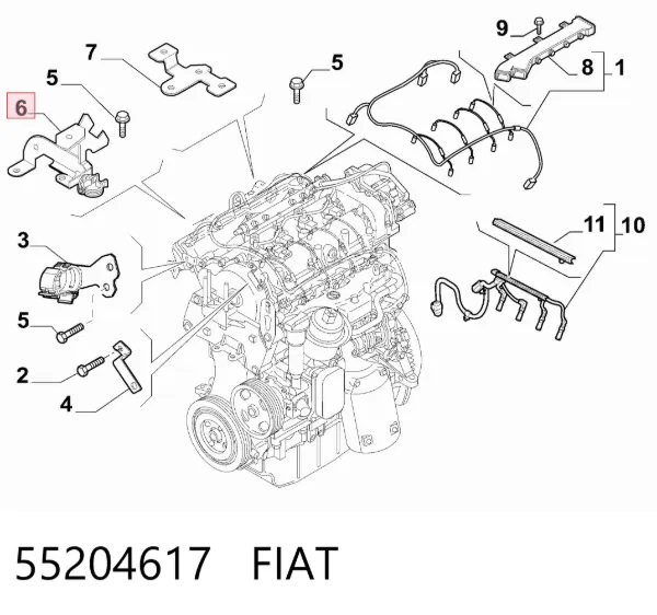  55204617 Fiat/Alfa/Lancia