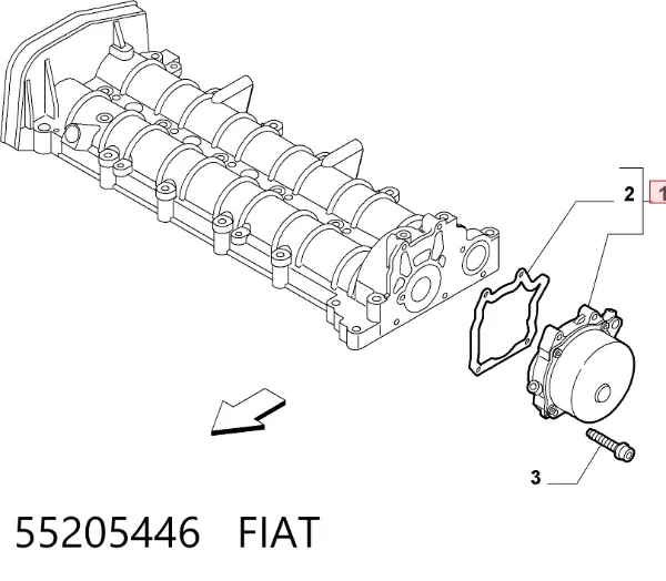 Вакуумний насос 55205446 Fiat/Alfa/Lancia