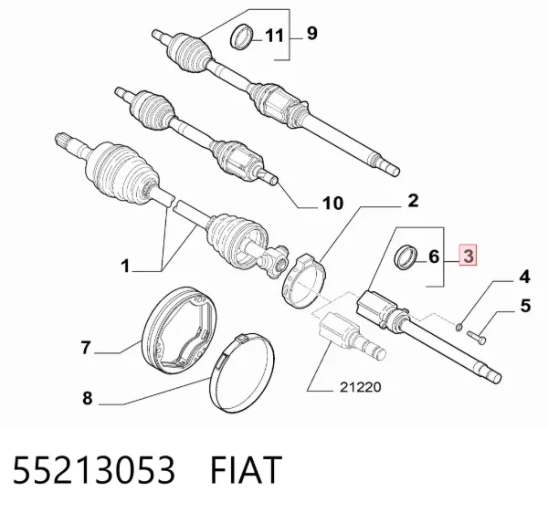  55213053 Fiat/Alfa/Lancia