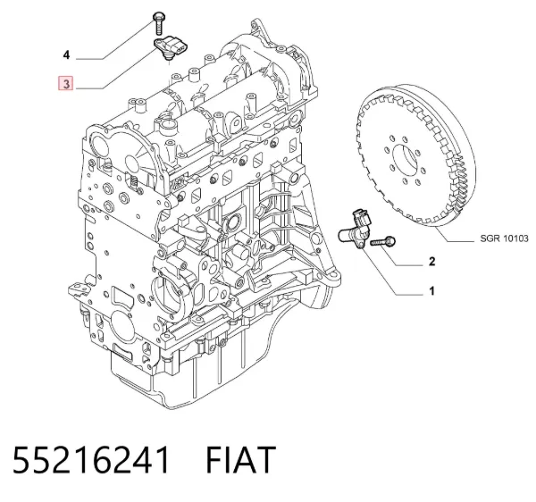 Датчик распредвалу 55216241 Fiat/Alfa/Lancia