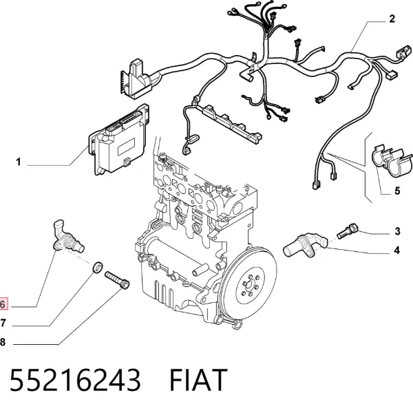Датчик распредвалу 55216243 Fiat/Alfa/Lancia