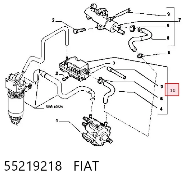Розподільник палива 55219218 Fiat/Alfa/Lancia