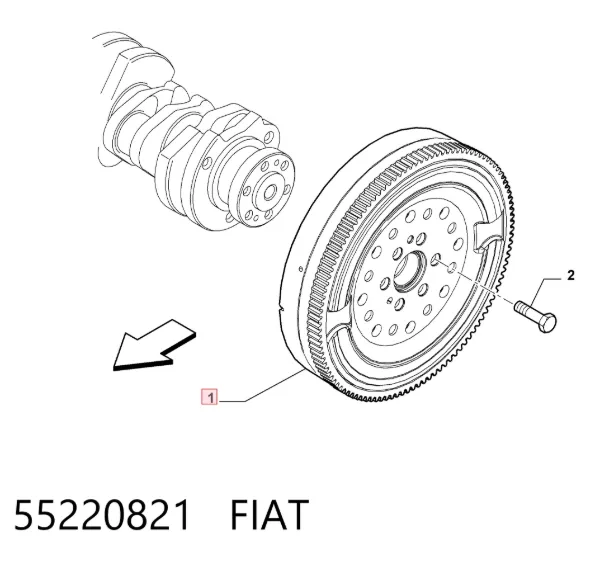 Маховик 55220821 Fiat/Alfa/Lancia