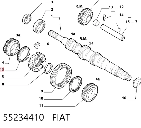 Синхронізатор 3/4-ї передачі 55234410 Fiat/Alfa/Lancia