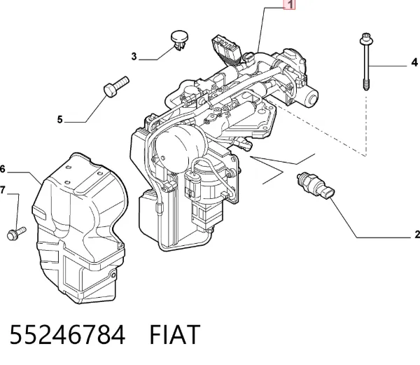Механізм перемикання передач 55246784 Fiat/Alfa/Lancia