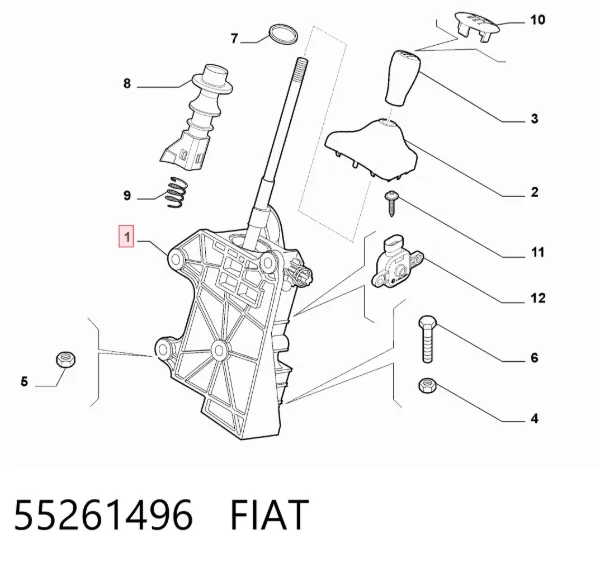 Куліса перемикання передач 55261496 Fiat/Alfa/Lancia
