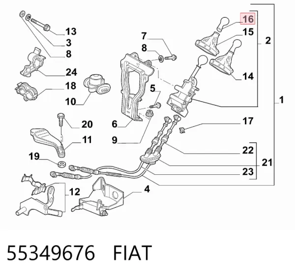 55349676 Fiat/Alfa/Lancia