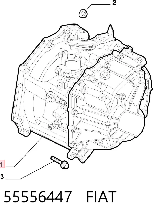 Коробка передач 55556447 Fiat/Alfa/Lancia
